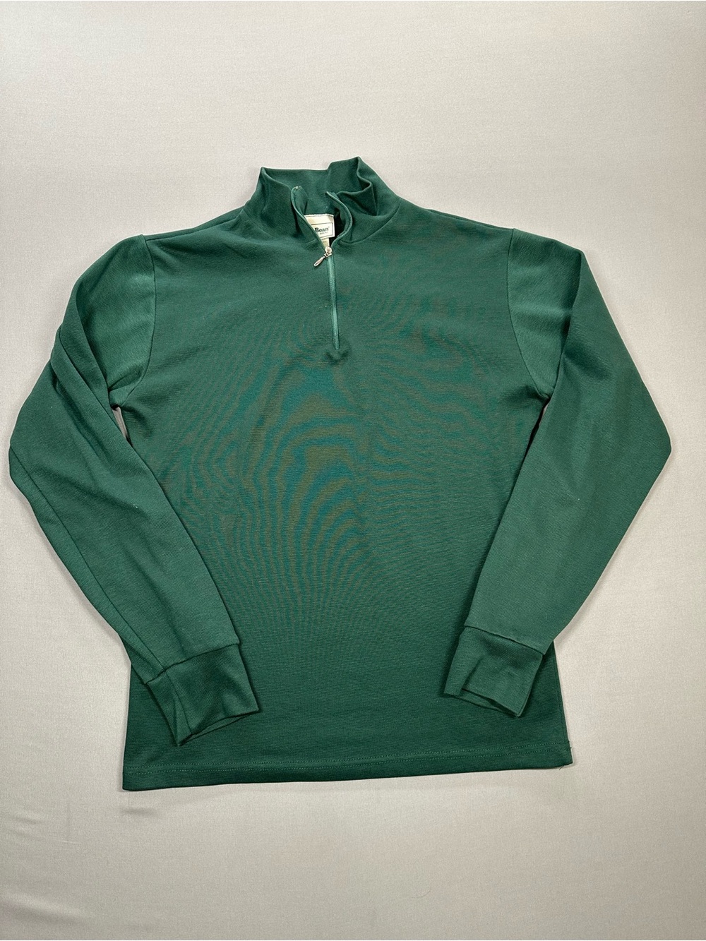 VINTAGE LL Bean Quarter-Zip Thermal Undershirt Long Sleeve Top - Womens Medium
